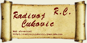 Radivoj Ćuković vizit kartica